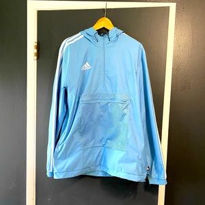 Adidas Essentials Half Zip Windbreaker with mesh pocket